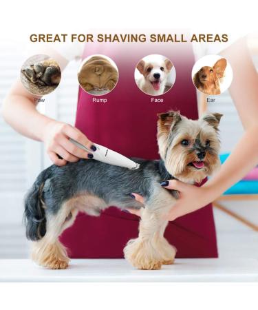POPETPOP Dog Paw Clippers - Low Noise Cordless Electric Trimmer | USB Rechargeable 2-Speed Grooming Kit for Small Dogs/Cats - Buy Online on GoSupps.com