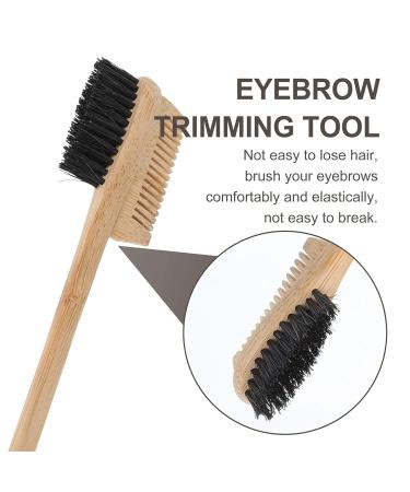 FOMIYES Bamboo Double Eyebrow Brush - Multipurpose Double Head Makeup Tool for Travel & Beauty - Buy Online on GoSupps.com