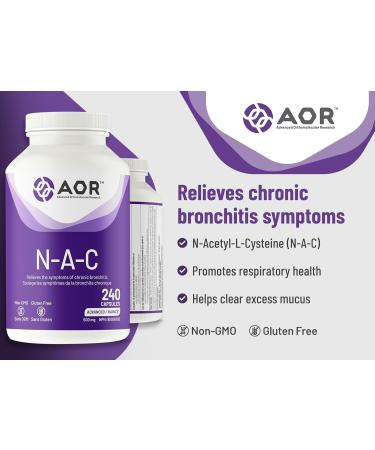 AOR N-A-C 500mg - 240 Capsules - Buy Online on GoSupps.com