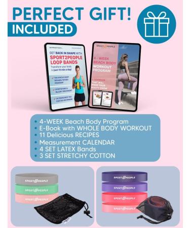 Shop Resistance Bands for Workouts - 7 Levels E-book & Recipes Included | Exercise Bands Booty Bands & More for All Fitness Levels - Buy Online on GoSupps.com