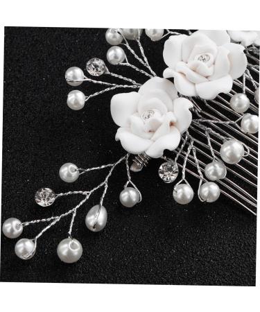 minkissy Accessories hair accessories bridal headpiece flower hair accessories hair accessories for bridal hair accessories bridal comb bridal headdress catwalk bride white issue Kids - Buy Online on GoSupps.com