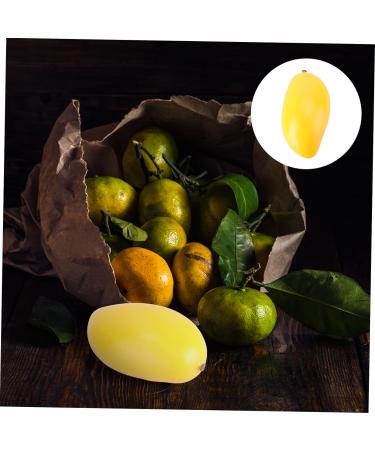 HOMSFOU 6 Pcs Fake Fruit Fruit Model Model Fruit Ornament Fruit Desk Decorations Fruit Photography Props Decor for Kitchen Simulated Fruit Creative Playthings Models Mango Toy Yellowx2pcs Mx2pcs - Buy Online on GoSupps.com