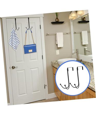 ULTECHNOVO Wall Mount Clothing Rack 4 Pcs Hangers Hat Hooks Hat Hanger Wreath Hanger Towel Hooks Door Hook Door Frame Partition 20X11X13.5CMx2pcs Blackx2pcs - Buy Online on GoSupps.com