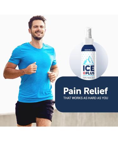 Ice Plus Cooling Spray | 4 oz. | Organic Ingredients | Easy Mist Application | Relieves Aches, Pains, and Injuries - Buy Online on GoSupps.com