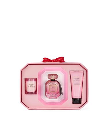 Victoria's Secret Bombshell 3 Piece Luxe Fragrance Gift Set: 1.7 oz. Eau de Parfum, Travel Lotion, & Candle
