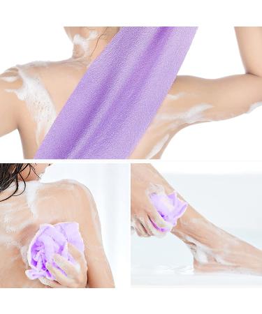 Linkidea 8 Pack Stretchable Exfoliating Towels with Handles - Wholesale Bulk Pack for Deep Cleansing Body Shower - Buy Online on GoSupps.com
