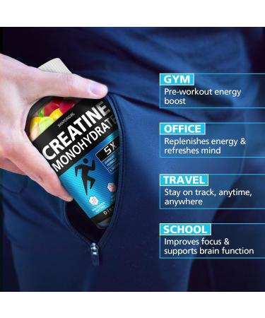 SHAPEINGIRL Creatine Monohydrate Gummies for Men & Women - Low Sugar Chewable Creatine Gummies - Buy Online on GoSupps.com