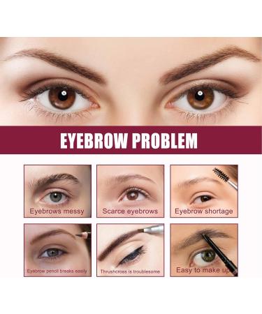 TITADONG Multifunctional Eyebrow Cream Brown Long Lasting Eyebrow Cream with Angled Brush Waterproof Sweatproof Eyebrow Makeup Gel Used to Fill and Tighten Eyebrows Dark Brown - Buy Online on GoSupps.com