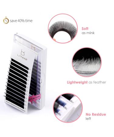 LANKIZ Individual Eyelash Extensions 15-20mm Classic 0.2mm DD Curl | Volume Lash Extensions - Buy Online on GoSupps.com