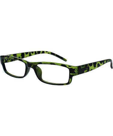 Green Tortoiseshell Lightweight Reading Glasses +1.50 Magnification | Men Women | R32-6 - Buy Online on GoSupps.com