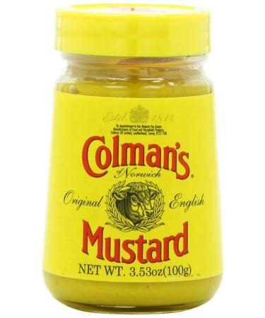 Colman's Original English Prepared Mustard, 3.53-Ounce Jars (Pack of 6) Original 3.53 Ounce (Pack of 6)