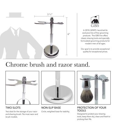 G.B.S Premium Men s Shaving Grooming Set | Adjustable Safety Razor & Badger Brush | Chrome Stand Included | Ideal for International Shipping - Buy Online on GoSupps.com