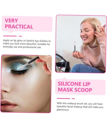 Didiseaon 5pcs Silicone Eyeshadow Brush Lipstick Lip Mask Applicator Lip Makeup Plastic Handle - Buy Online on GoSupps.com