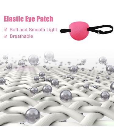 6-Piece Adjustable Eye Patch Set for Lazy Eye | Elastic Eye Masks for Adults & Kids - Rose Red and Purple - Buy Online on GoSupps.com