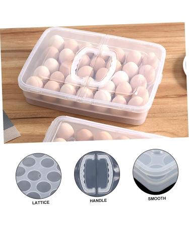 GLEAVI Box Egg Tote Eggs Refrigerator Egg Container Egg Case Egg Holder Covered Egg Organizer Crisper Dog - Buy Online on GoSupps.com