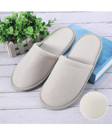 TECEYFEET 6 Pair Unisex Disposable Felt Slippers Set | Hotel & Spa Guest Slippers | Travel Comfort | 43 EU Gray - Buy Online on GoSupps.com