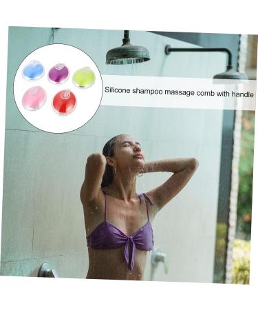 Tovinanna 5-in-1 Shampoo Massage Comb for Men - Soft Paddle Scalp Scrubber & Body Shampoo Brush for Ultimate Hair Care - Buy Online on GoSupps.com