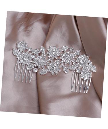 Ipetboom Flower Hair Comb Bridal Side Combs Bridal Hair Comb Women Hair Accessories for Brides Crystal Hair Clip Bridal Headpiece Pearl Tiara Rhinestone Hair Comb Cute Miss Princess - Buy Online on GoSupps.com
