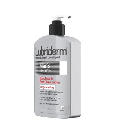 Lubriderm Men's 3-In-1 Moisturizing Body Lotion with Aloe | 16 fl. oz - Hydrating Formula for Men's Skin - Buy Online on GoSupps.com