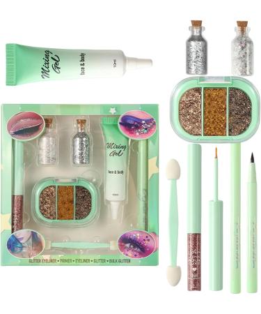 Pearl Eyeshadow Make Up Set - Glitter Waterproof Long-Lasting Eye Shadow Kit | Smooth Blendable Texture Vibrant Shades for Women Girls Parties Travel Holidays Photoshoots Weddings Events Perfomances - Buy Online on GoSupps.com