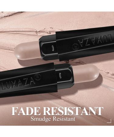 LUXAZA Cream Eyeshadow Stick  Upgraded Formula Eye Shadow Stick Makeup  Pro Waterproof & Long Lasting Hypoallergenic Eye Brightener Stick  Cruelty-free and Vegan Eyeshadow Pencil  Peach Beige. 065-Peach Beige - Buy Online on GoSupps.com