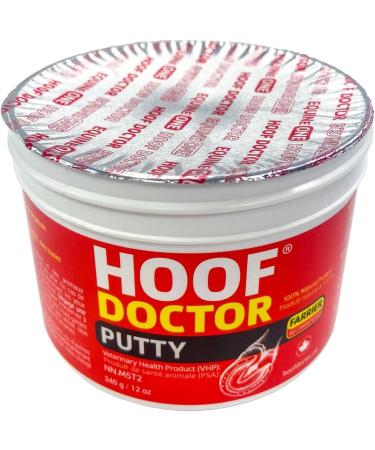 Hoof Doctor Putty - White Line | Wall Separations | Old Nail Holes | Thrush - 100% All-Natural Hoof Care Product - Birch Bark Extract Betulin Omega-3 (12oz) - Buy Online on GoSupps.com