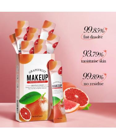 Lot de 10 d maquillants au pamplemousse emball s individuellement lotion nettoyante en profondeur hydratante et nourrissante sans obstruer les pores dissolvant doux sans r sidus pour les yeux les - Buy Online on GoSupps.com