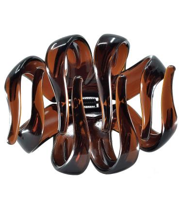 Camila Paris French Octopus Hair Clip for Thick Hair - Pack of 2, 3.5 Inch - Tortoiseshell - Made in France - Buy Online on GoSupps.com