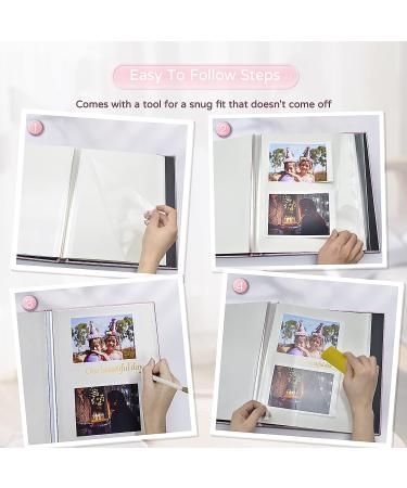 Popotop Large Self-Adhesive Photo Album - DIY Scrapbook for Mom & Family - 40 Pages - Includes Metal Pen - Pink - 11.5 x 10.6 - Buy Online on GoSupps.com
