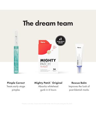 Hero Cosmetics Rescue Balm (New Formula)-The Post-Blemish Cream to Boost Hydration and Improve the Look of Post-Blemish Marks. Derm-Tested. New Formula. Won t Clog Pores. 15mL - Buy Online on GoSupps.com