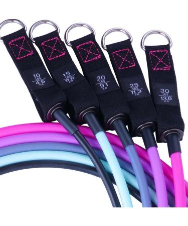 Shakven Resistance Exercise Bands - 11X/Set High Strength Elastic Bands | Pull up Assist Bands Resistance Exercise Rope - Portable Multifunctional Workout Bands for Home Workout - Buy Online on GoSupps.com