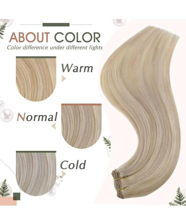 Premium 45cm Real Hair Blonde Extensions | Smooth Human Hair #18AP60 - Ship Worldwide - Buy Online on GoSupps.com