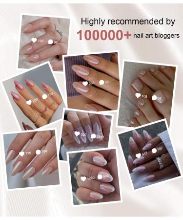  BISHENGYF BISHENGYF Chrome Nail Powder Pearly White 1g Super Shiny Aurora Red Fluorescent Chrome Color Mermaid Nail Powder - Buy Online on GoSupps.com