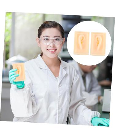 FOMIYES Silicone Ear Model for Teaching & Display | 1 Pair Hearing Aid Presentation Prop 9.5X6.5X4.5CM - International Shipping Available - Buy Online on GoSupps.com