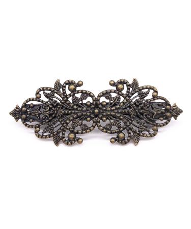 4PCS Retro Hair Barrettes Vintage Metal Bronze Hair Pins French Hair Clips | Women Girl Hair Accessories (Bronzer-4pcs) - Buy Online on GoSupps.com