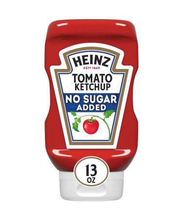 Heinz Tomato Ketchup with No Sugar Added (6 ct Pack, 13 oz Bottles) No Sugar Added 13 Ounce (Pack of 6)
