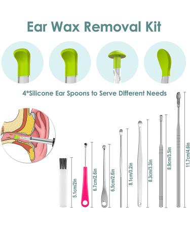 Smart Visual Ear Cleaner | Wireless Ear Wax Removal Tool Camera | 1296P FHD Otoscope with 6 LED Lights | IP67 Waterproof | Ear Camera for iPhone, iPad, Android | Black - Buy Online on GoSupps.com