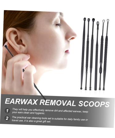 HOLIDYOYO 6-Piece Portable Ear Cleaning Tool Set Steel Ear Wax Remover Spiral Spring Cleaner for Household Use Safe and Gentle Wax Removal - Buy Online on GoSupps.com