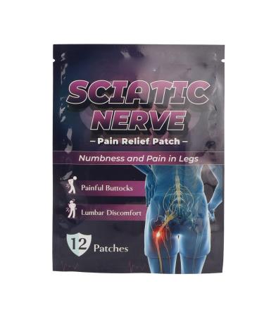 ZJchao 60 Pcs Sciatic Nerve Pain Relief Patch Chinese Herbal Traditional Medicine Patch Multifunctional Elastic Tissue Release Muscle Patch