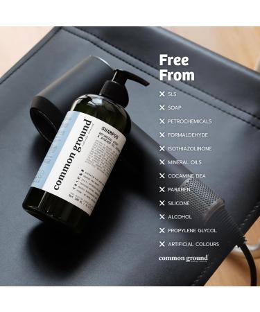COMMON GROUND Volumizing Natural Shampoo - Paraben & Cruelty Free Organic & Vegan Avocado Oil pH5.5 Color Safe for Healthy Scalp & Shine - 16.9 Fl Oz - Buy Online on GoSupps.com