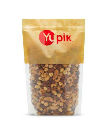Yupik Roasted Salted Mixed Deluxe Nuts 1 kg 6 Count Kosher Gluten-free Non-GMO Savory Blend of Almonds Cashews Brazil Nuts Hazelnuts & Pecans Crunchy Trail Mix Nutritious Protein Snacks 6 kg