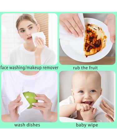 100% Cotton Drying Towels - 100 Pieces of Soft Baby Face Towels Thick Moist & Dry Cloths for All Skin Types - Fleece Fabric (20x15cm) | International Shipping - Buy Online on GoSupps.com