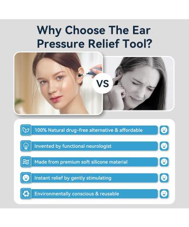 Ear Pressure Relief Device for Tinnitus Relief and migraine Relief Manual Inner Ear Pressure Balance for Airplane Travel Headache and Ringing Ears Relief Tool (Matte Grey) - Buy Online on GoSupps.com