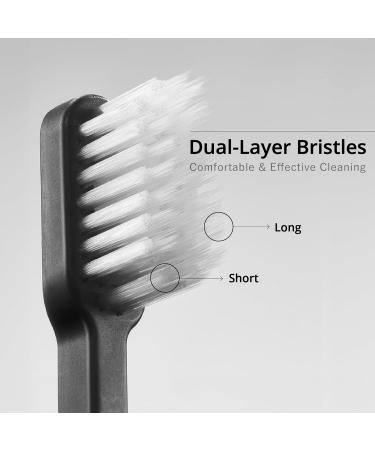 Travel Toothbrush with Case & Replaceable Heads | Xtr Space Travel Essentials for Camping & Business Travel - White - Buy Online on GoSupps.com