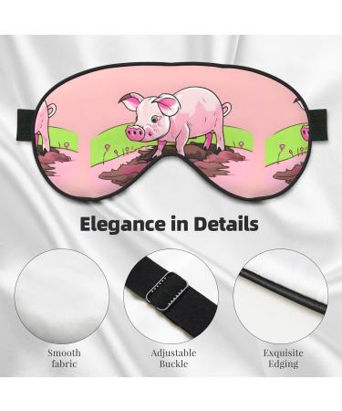 Buy Piglet Unisex Elastic Adjustable Buckle Blackout Sleep Eye Mask for Home Travel & Yoga - Perfect for Naps - Buy Online on GoSupps.com
