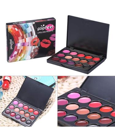 15 Colors Lip Gloss Palette - Professional Makeup Set & Personal Use | Camouflage Lipstick Case - Buy Online on GoSupps.com