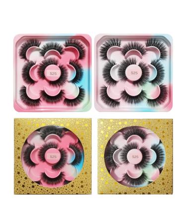 Buy 5 Pairs of Natural 3D Faux Mink Lashes - Fluffy Reusable & Handmade Cat Eye Look - Buy Online on GoSupps.com