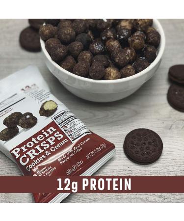 Shrewd Food Protein Puffs - Low Carb, High Protein Snack (8 Pack) - Strawberries & Cream & Cookies & Cream - Gluten Free, Peanut Free - Buy Online on GoSupps.com