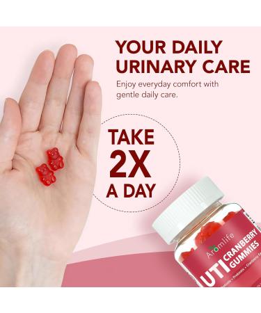 Aromlife Cranberry Gummies for UTI & Bladder Natural Urinary Wellness Gummies with Vitamin C Prebiotic Fiber & Probiotic for Adults 60 Count Berrylicious Flavor Cranberry Vitamin Gummy Sugar Free - Buy Online on GoSupps.com