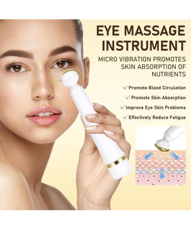 Retinol Eye Cream for Dark Circles & Puffiness | Anti-Aging Under Eye Cream with 5% Caffeine & Massage Wand - Reduce Wrinkles & Fine Lines - Buy Online on GoSupps.com